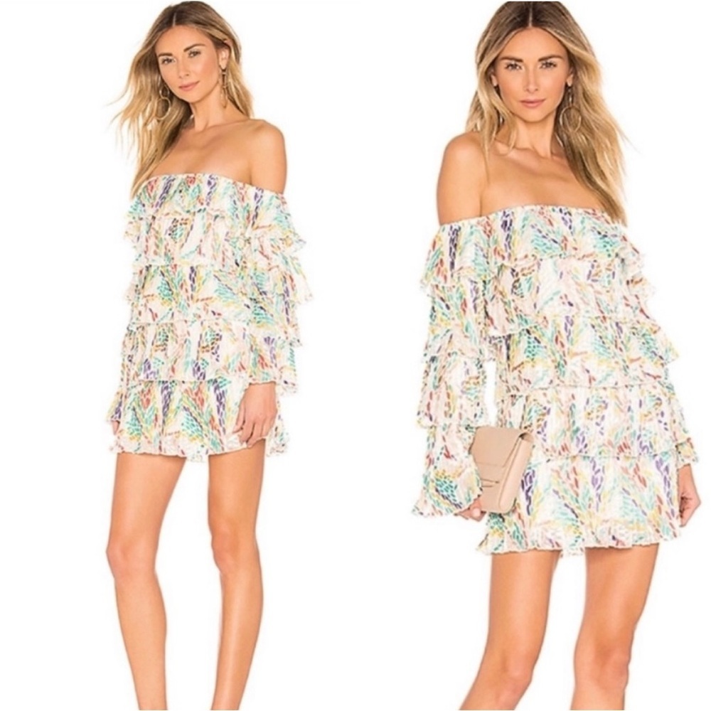 Michael Costello x Revolve Neda Dress in Multi Petal